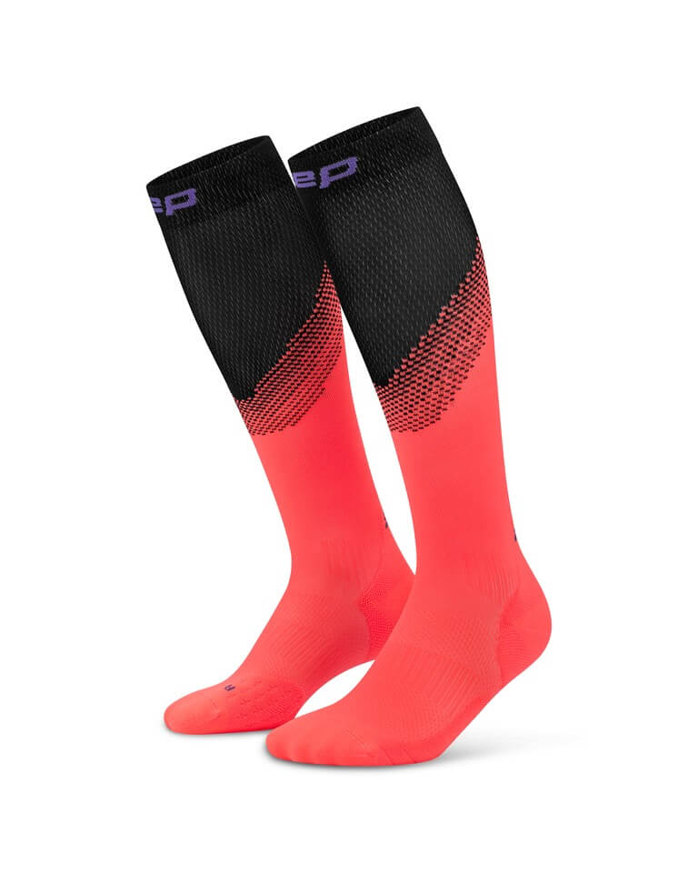 CEP Damskie skarpetki kompresyjne do biegania Core Run Split Tall l1