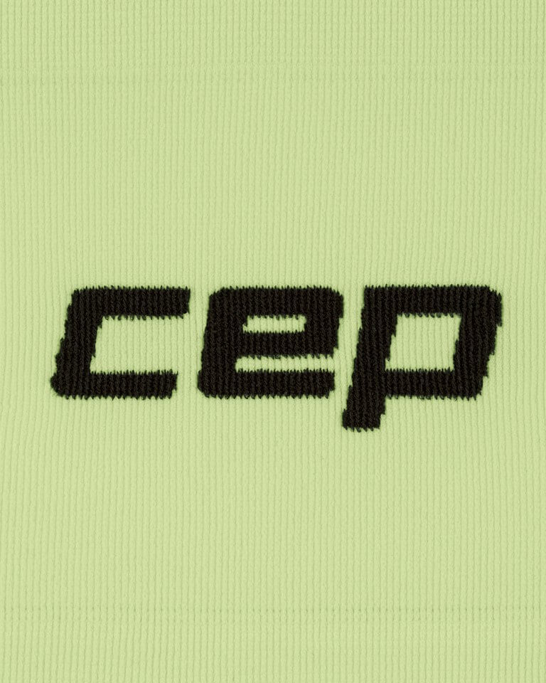Lekka sportowa opaska na głowę do biegania unisex limonkowa Core Run CEP l5