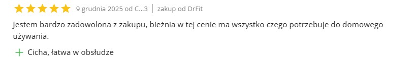 Opinia klienta DrFit FX2