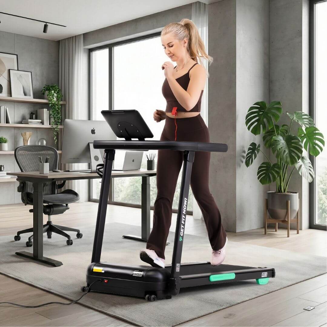 DrFit Bieżnia do chodzenia i biegania – kompaktowy model z prędkością do 10 km/h 9