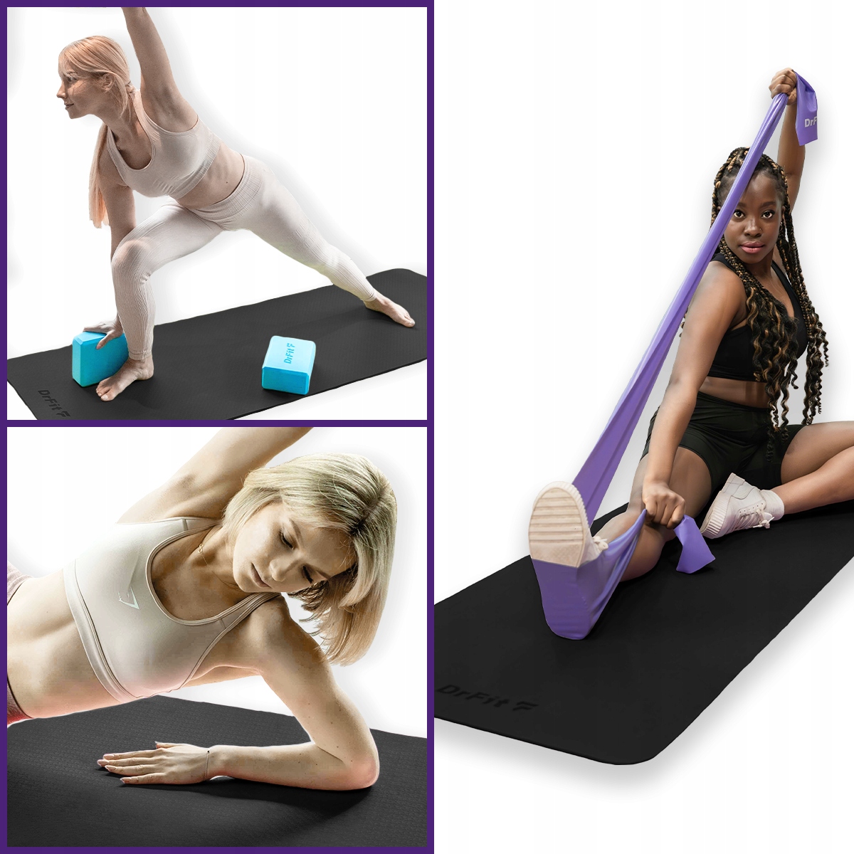 czarna mata nbr do ćwiczeń, mata amortyzująca do ćwiczeń fitness 