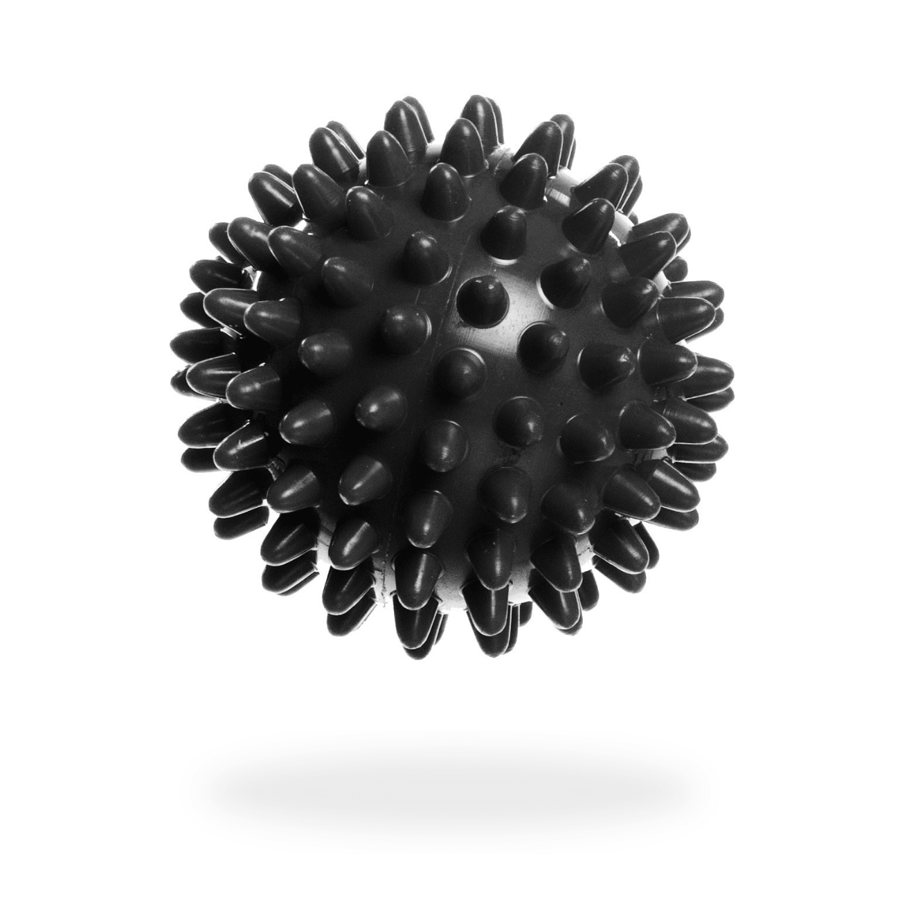 DrFit Twarda piłka do masażu rehabilitacyjnego z wypustkami sensorycznymi ø 6 cm czarna 1_3