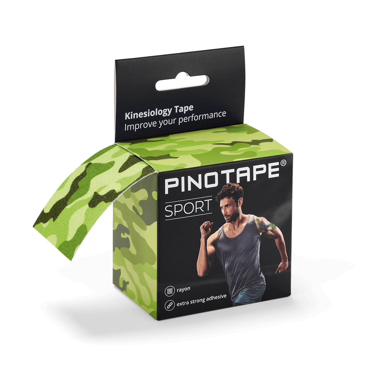 Pinotape Sport wodoodporny, mocny tejp dla sportowców 5 cm x 5 m zimowy 1a