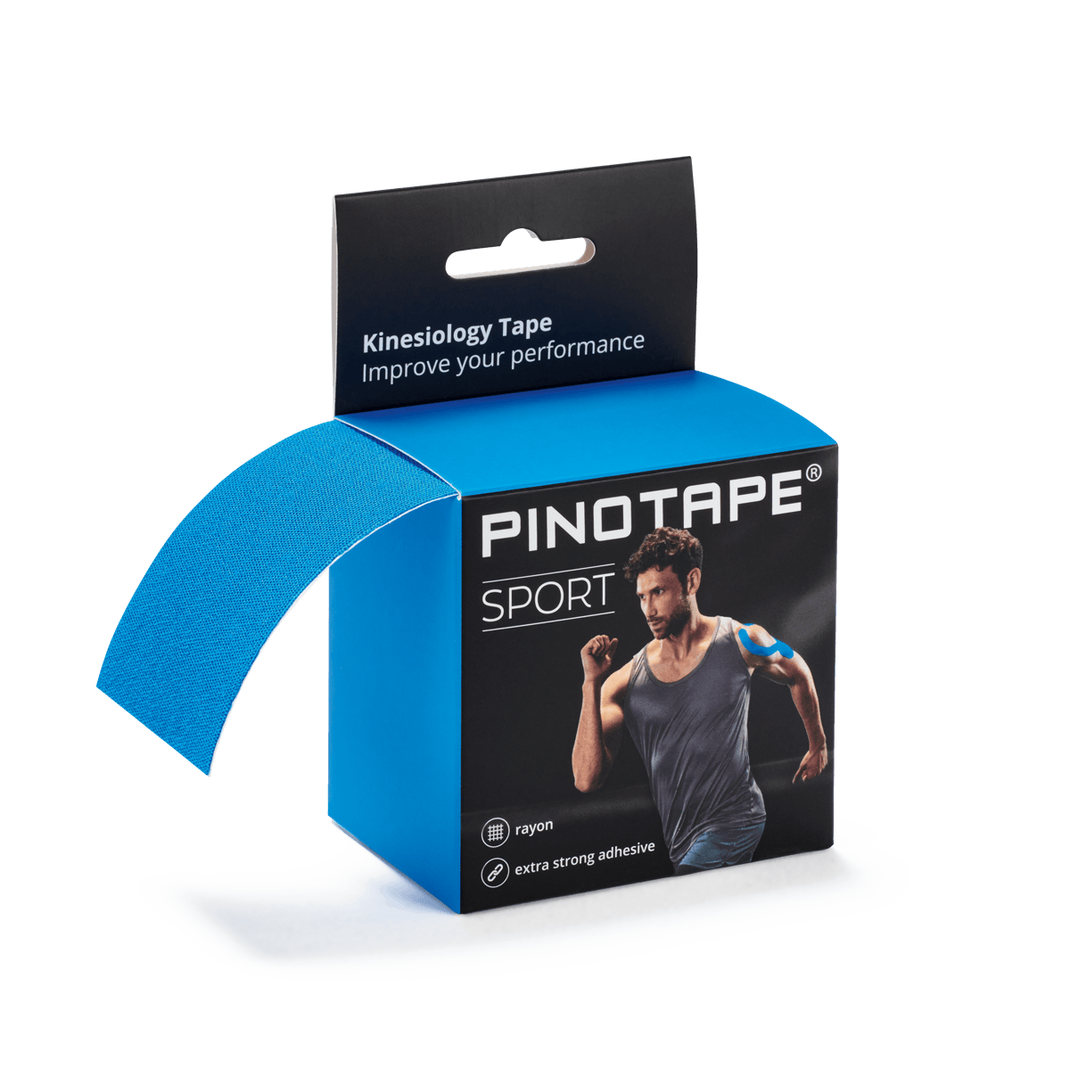 Pinotape Sport wodoodporny, mocny tejp dla sportowców 5 cm x 5 m zimowy 1a