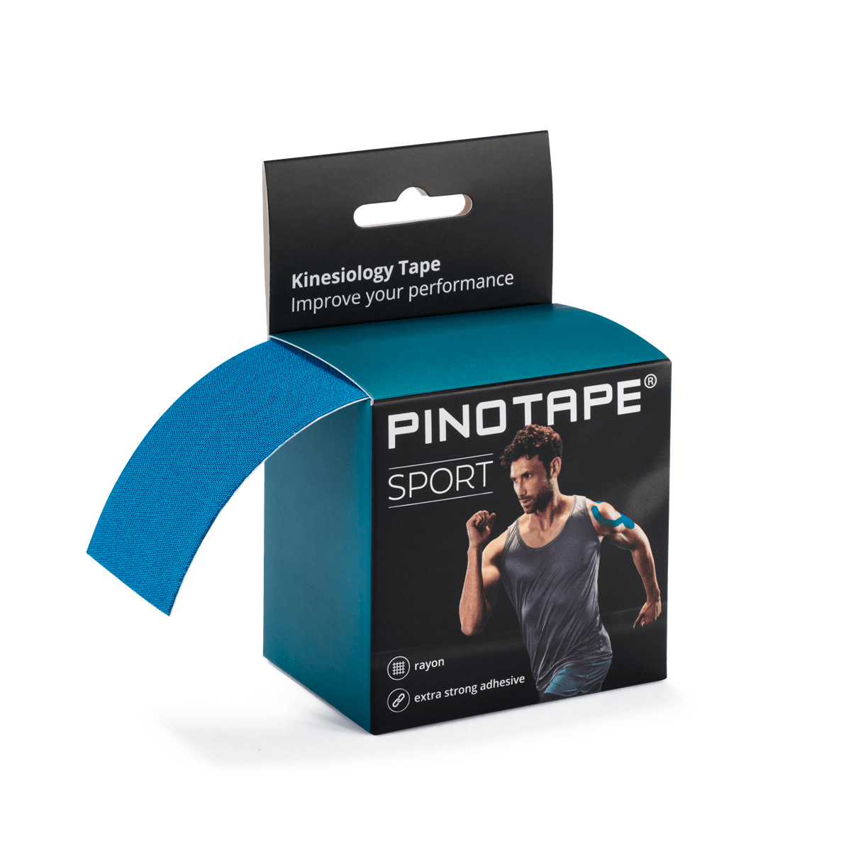 Pinotape Sport wodoodporny, mocny tejp dla sportowców 5 cm x 5 m zimowy 1a