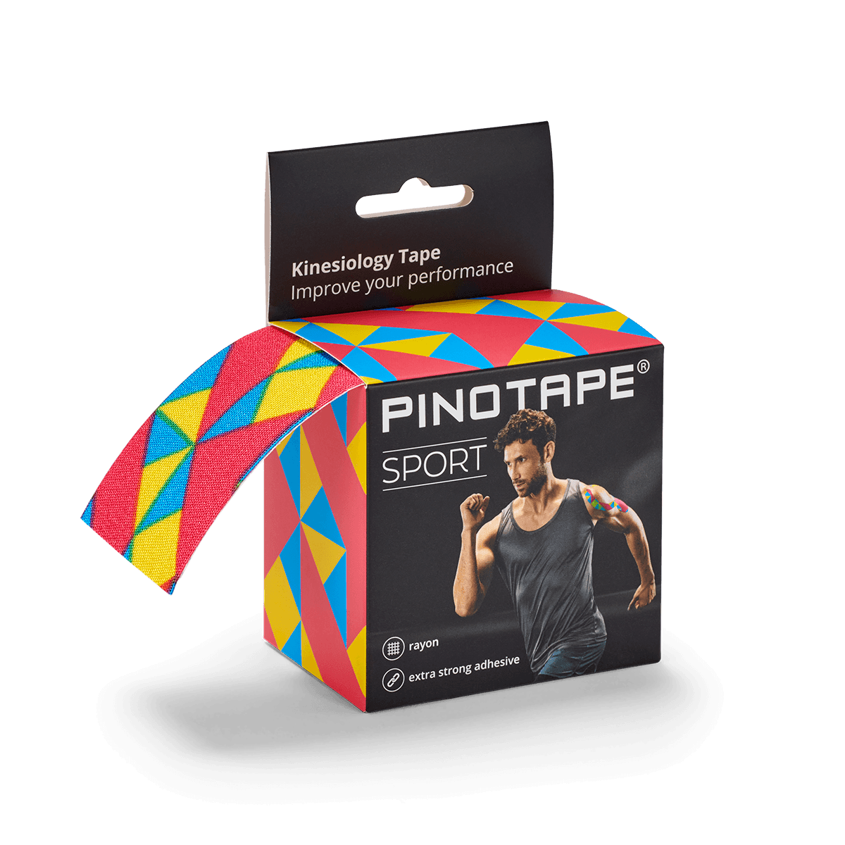 Pinotape Sport wodoodporny, mocny tejp dla sportowców 5 cm x 5 m zimowy 1a