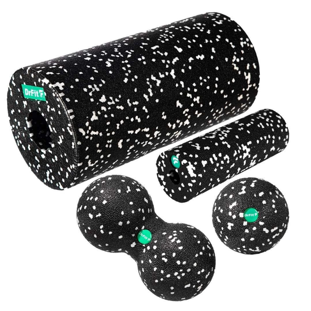 DrFit Roller do masażu i rehabilitacji piankowy zestaw elementy